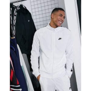[해외]Nike Just Do It zip-through polyknit taping track jacket in white [나이키자켓] White (1612729)