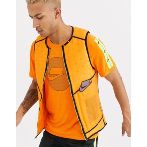 [해외]Nike Running Run Wild Pack Aerolayer tank in orange [나이키자켓] Orange (1493367)
